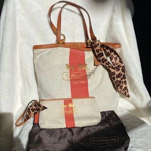 Coach Tote Bag with matching wristlet